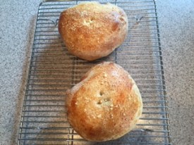 Delicious, homemade, Parmesan bread