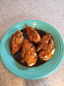 Orange-glazed Chicken (without the garnish)